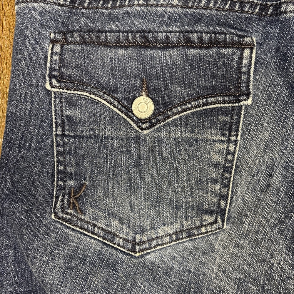 Kut from the Kloth Jeans Women Size 14 Nicole High Rise Flap Pocket Boot Cut - Picture 6 of 15